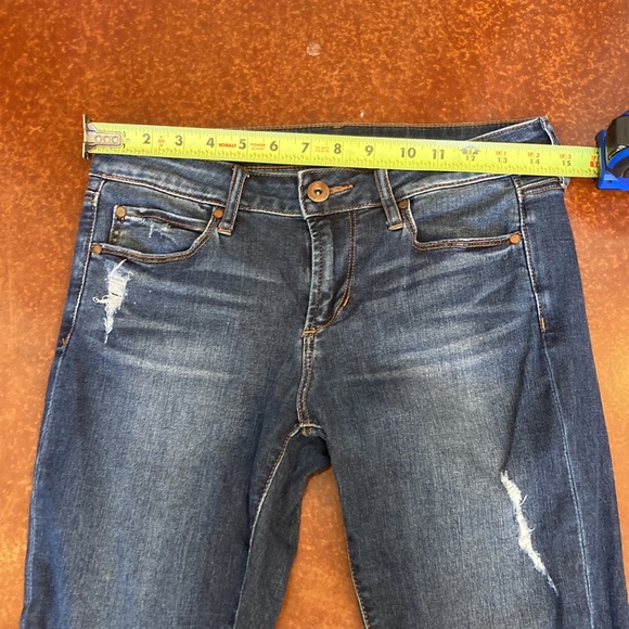 EUC Articles of Society Distressed Cropped / Ankle Skinny Leg Jeans Sz 26 - Picture 6 of 8